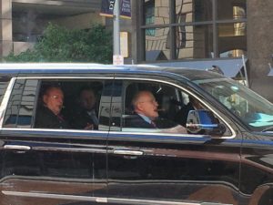 RUDY GRABS SMOKE AFTER MEETING WITH MUELLER