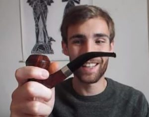 THE MAN OF YORKE SHOWS OFF HIS NEW PETERSON POTY FROM SMOKINGPIPES.COM